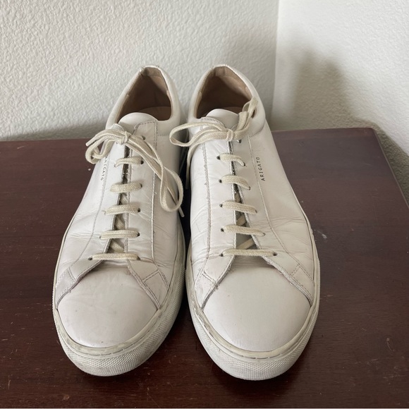 Arigato Front Lace White Leather Sneaker - Picture 2 of 7